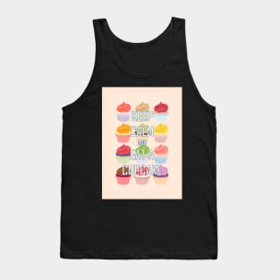 Keep Calm and Eat A Cupcake Tank Top